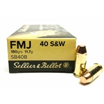 SELLIER & BELLOT  40 S&W FMJ 180GR