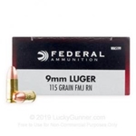 FEDERAL 9MM 115GR CHAMPION FMJ RN
