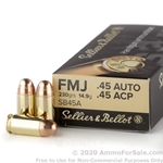 SELLIER & BELLOT FMJ 45ACP 45ACP 230GR