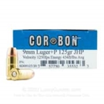 CORBON HIGH VELOCITY 9MM 115GR +P