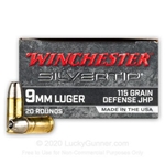WINCHESTER SILVERTIP 9MM 115GR