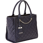 BULLDOG CONCARRY PURSE Nvy QuiltNylon