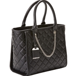 BULLDOG CONCARRY PURSE Tote Style Blk Nylon
