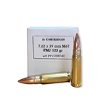 PPU 7.62X39 123GR FMJ 15rd box
