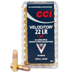 CCI/SPEER .22LR VELOCITOR 40GR