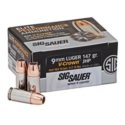 SIG SAUER VCROWN 9mm 147gr