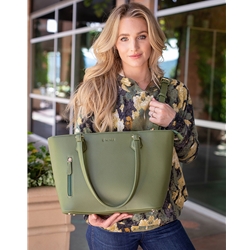 TACTICA  CONTEMPORARY CONCEALED CARRY HANDBAG GREEN