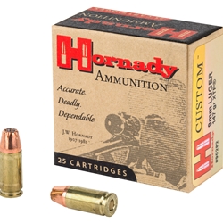 HORNADY 9MM  CUSTOM HOLLOW POINT 147GR 20RDS