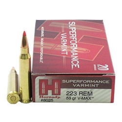 HORNADY SUPERFORMANCE VARMINT 223 REM 53GR