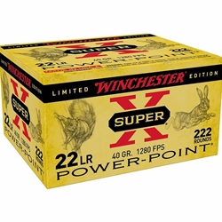 WINCHESTER SUPER-X POWER-POINT 22LR 222RD 40GR