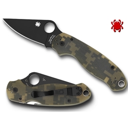 Spyderco PARA 3 PLN BLK/CAMO C223GPCMOBK