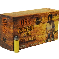 HSM Ammo 38 SPL ROUND NOSE FLAT POINT 158GR Cowboy Action Lead