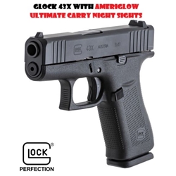 GLOCK 43X AMERIGLO 3.39" Blk 10rd