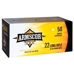 ARMSCOR STANDARD VELOCITY 22lr 40Gr 50rd