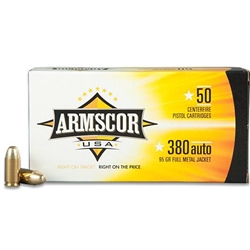 ARMSCOR 380 AUTO 95gr FMJ 50rd/box