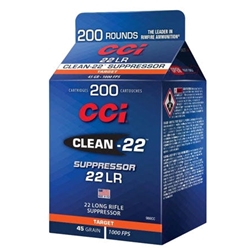 CCI/SPEER CLEAN-22 22LR 45gr 1000fps 200box